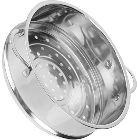 DOITOOL Stainless Steel Steamer Basket, Steamer Insert Pans, Stainless Steel Steamer, 24cm Kitchen Food Steamer Basket for Vegetables Dim Sum Dumplings Buns Chicken Fish Meat,Silver Stainless Steamer
