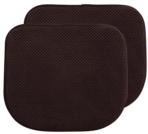 Dining Chair Cushions Set of 2, 17x15 Thin Outdoor U Shaped Metal Seat Pad