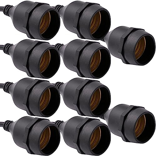 Waterproof lamp Holder，Light Socket, E26 Bulb Socket, lamp Holder, Light Bulb Holder, Pendant Light, E26 Socket Socket, Outdoor Protection, IP65 Waterproof, high Temperature, Long Life Design (10)