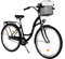 Damenfahrrad Citybike Komfort Mit Metallkorb Hollandrad Vintage Fahrrad, 26, 28 Zoll, 3-Gang (Schwarz, 28 Zoll)
