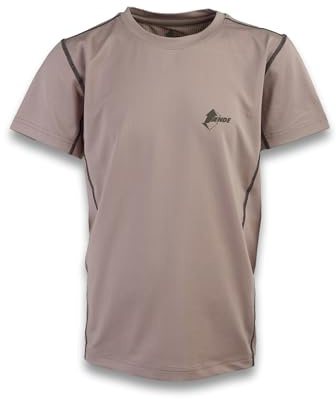ANDE Campelli barn T-shirt – andningsbar teknisk T-shirt för utomhusaktiviteter, Malva, 12 år