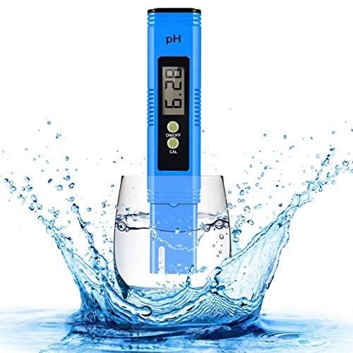 Digital pH Meter, PH Tester for Water, 0.01PH High-Precision Water Quality Tester, 0-14PH Measurement Range Auto Calibration and Clear Display for Swimming Pool, Drinking Water, Aquariums, Hydroponics