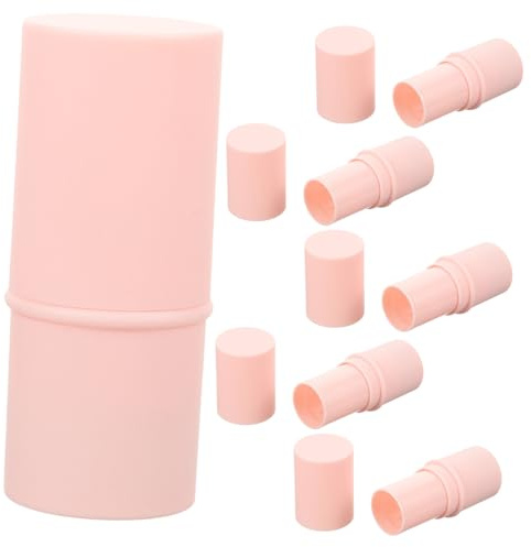 LOLIPPYY 6 Pezzi Tubetti di Rossetto Vuoti in Plastica per Fai da Te, Contenitori per Labbra e Balsamo Labbra, per Rossetto e Lucidalabbra