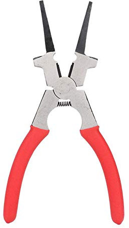 Pinza per saldatura, pinza multiuso Pinza per saldatura MIG in acciaio al carbonio con impugnatura isolata per ugelli di presa, punte di