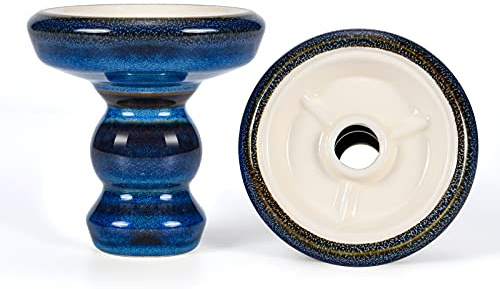 Cabezal Cazoleta para Cachima – Kitosun Pivot Shisha Cabeza Phunnel Bowl Cuenco de Arcilla con Borde compatible con Todos los Aromas HMD Provost & Foil para sabores de shisha 15-20g(pivote-diesel)