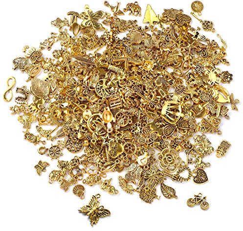 SANNIX 350Pcs Wholesale Bulk Lots Jewelry Making Charms Assorted Pendants for DIY Necklace Bracelet Earring Craft Supplies