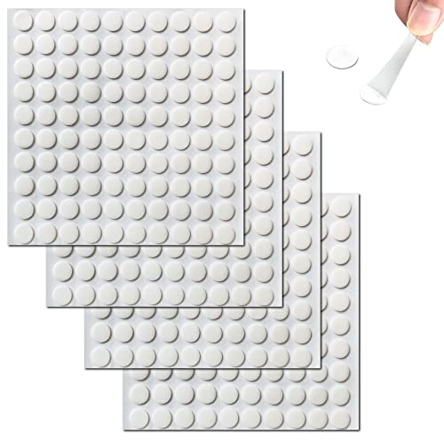 Brelet 400 Pezzi Biadesivo Trasparente Rotondo Extra Forte.Puntini Adesivo Rimovibile.Punti Autoadesivo Trasparenti per Poster in pasta,Foto,Palloncini,Album,Artigianato,Decorazione d'interni