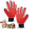 AKONE 1 Paar Katzenhandschuh, Katzen Handschuhe Fellpflege, Doppelseitige Katzenbürste Handschuh, Fellhandschuh für Katzen, Haustier Handschuh für Kurzhaar und Langhaar