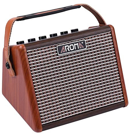 amplificateur,HUIOP AG-15A 15W Amplificateur de guitare acoustique portable Amplificateur BT Batterie rechargeable intégrée avec interface de microphone,Têtes d'ampli Cabinets Atténuateurs de puissanc