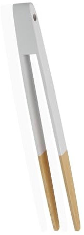 Space Home - Pinza Tostapane in Bambù, 25 cm, Bianca