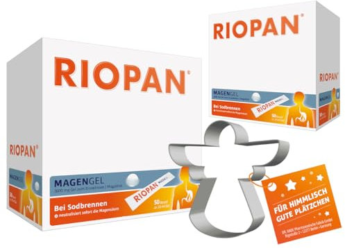 RIOPAN Magen Gel: Effektiv und schnell zur akuten Behandlung von Sodbrennen und Aufstoßen mit dem Wirkstoff Magaldrat, 2x50 Beutel