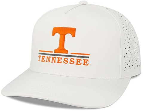 Legacy NCAA Officially Licensed Baseball Hat, Tennessee Volunteers, Lightweight Cap for Men & Women, Cut Above Adjustable (Cut), White, One Size Fits Most, Snapback Closure