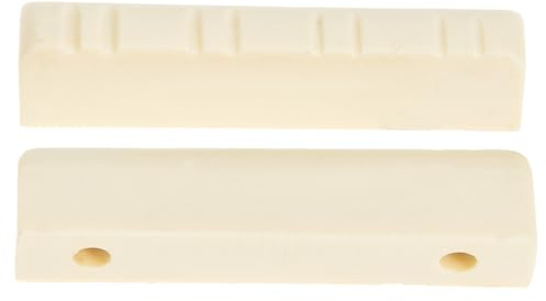 Toddmomy Mandolin String Nuts 2 Pieces 1.38In Mandolin Neck Rest Accessories for Enhanced Tone and Sustain Durable Lightweight Bridge Nuts