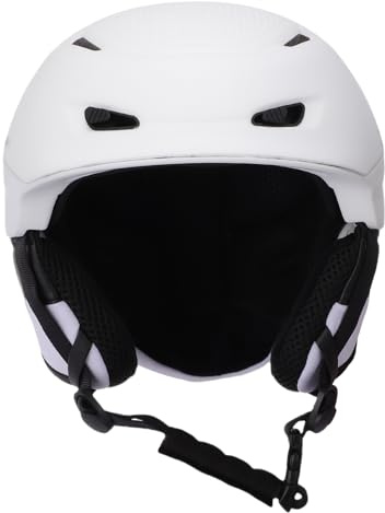Jiawu Casco da Sci Comfort Sicurezza Ventilazione Casco per Sport Sulla Adulti Uomini Donne Medio per lo Sci (L)