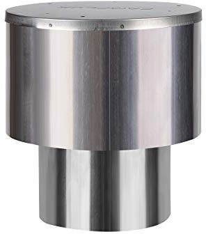 CAMPLUX Stainless Steel Rain Cap 110 mm (4.33), Windproof Flue Vent Cover for 8L/10L/12L/16L Gas Water Heater, Outdoor Installation, RC433