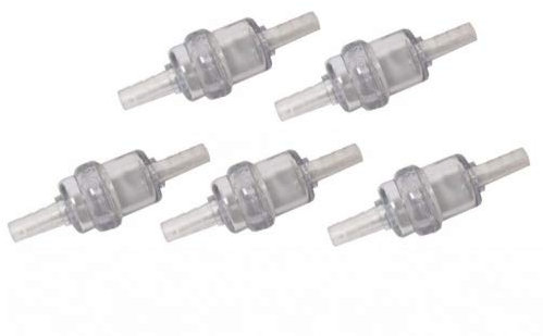 5x Benzinfilter 6mm Transparent passend für Simson S50 S51 S60 S70 S83, Zündapp C CS GTS, Puch Maxi, Hercules Prima 2 3 4 5 MX Mofa Moped Mokick