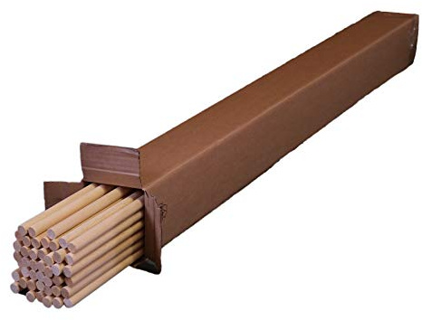 Varilla de madera ayous / 1000 x 14 mm (diámetro)