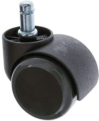 MS Beschläge® Hartbodenrolle Bürostuhlrolle ø 50mm aus Polyurethan mit 11mm breitem Stift