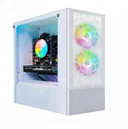 STGsivir Gaming PC, Gaming Computer Desktop Tower, Ryzen 5 3400G up to 4.2GHz, 16GB DDR4, 512GB SSD, WIFI 6, BT 5.0, RGB Fan x3, Windows11 PRO