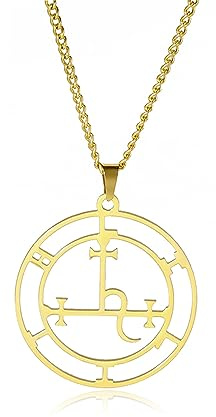 VASSAGO Sigill of Lilith halsband Lilith Sigil Hecate gudinna hänge Lucifer satanisk Lilith symbol Wiccan smycken gåvor för kvinnor män