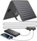 Ecosonique 10/20/30W Portable Solar Panel Charger, Dual Ports(USB A/USB C) with Detachable Power Hub, ETFE IP67 Waterproof Ultra-Light Mobile Phone Solar Chargers for iPhone Samsung Power Bank