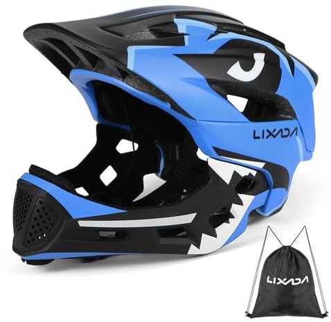 Lixada Casques de Vélo Enfants Casque Intégral Détachable Casque de Sécurité Sportive pour Vélo Skateboarding Roller Skating roulettes (Bleu)