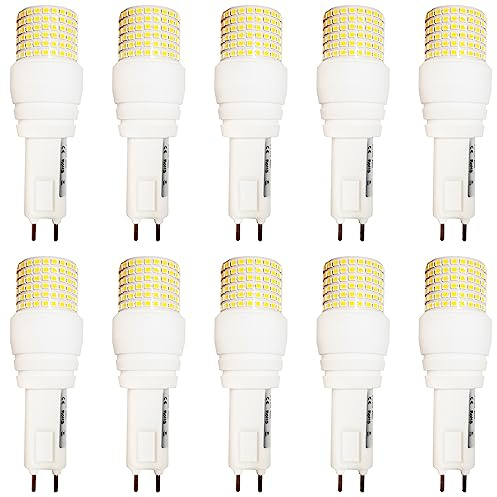 PAZWAHF Lampadina LED G12 25 Watt 4000 Lumen Lampadina LED Mais G12 bi-Pin con Base in Ceramica (equivalente alogena da 250 Watt) CA 100 V-277 V, Non dimmerabile (10 PC)