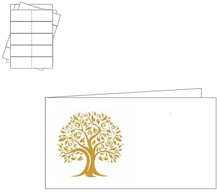 arkamii bigliettini per bomboniere confezione da 20 biglietti per comunione albero della vita (9001)