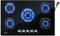 Plaque de Cuisson Gaz 5 Feux, WEHIMO Table de Cuisson Encastrable, Plaque Gaz 77cm, 10500W, Grille Fonte, Gazs Ville et Bouteille, Verre Noir