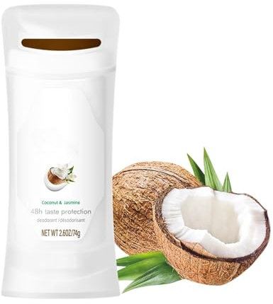 Coconut Vanilla Deodorant Cream, Body Deodorant for Women, Antiperspirant Deodorant Womens, Coconut & Jasmine Flower Scent Anti-perspirant Deodorants, Natural Ingredients, 72 Hour Odor Control