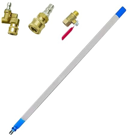 Bacchetta Per La Pulizia Del Radiatore - Strumento Di Scarico In Acciaio Inossidabile Da 60 Cm, Detergente Ad Alta Efficienza, Accessorio Per Manutenzione Durevole | Bacchetta Di Portatile Per