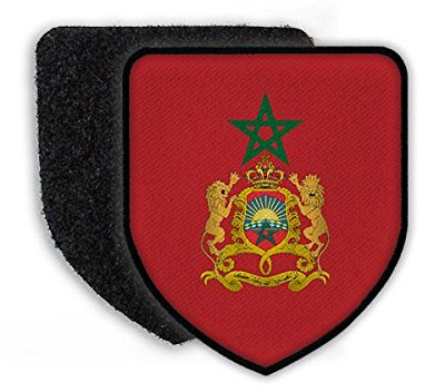 Écusson du Maroc Rabat Roi Mohammed de la 6ème Arabie, Étoile du Roi Lion, #21946