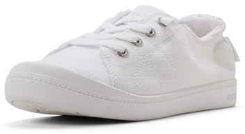 Roxy Bayshore - Baskets à Enfiler pour Femme, Blanc (Blanc), 40 EU