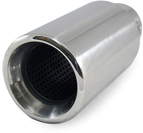 Universale 6165 Terminale di scarico per auto Terminale Silenziatore sportivo Acciaio inossidabile Cromo 65mm