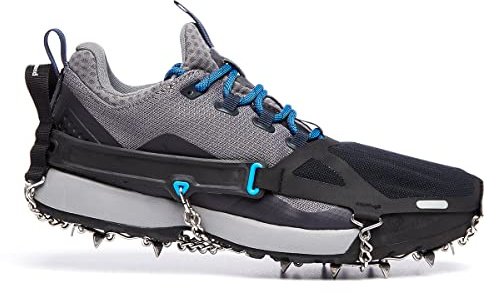 BLACK DIAMOND Distance Spike Traction Device | Stainless Steel Spikes | Hybrid Softshell Design | Reliable Grip for Running & Hiking on Ice | Medium