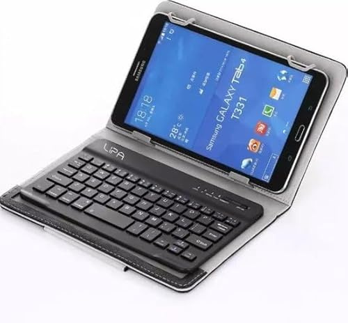 Lipa Funda Bluetooth con Teclado de 10-11 Pulgadas, Universal, inalámbrico, Tableta de la Cubierta, Teclado Tableta, para Todas Las tabletas