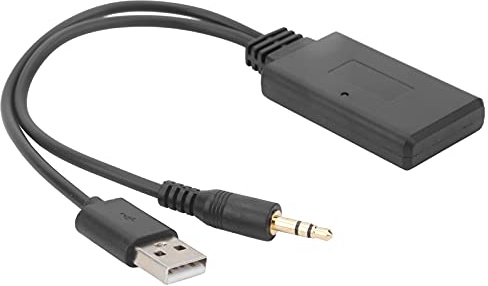 Aramox bil bluetooth-mottagare, USB 3,5 mm AUX-port + 5 V/12 V trådlös Bluetooth 5.0 mottagare musikspelare anslutning ljudadapter