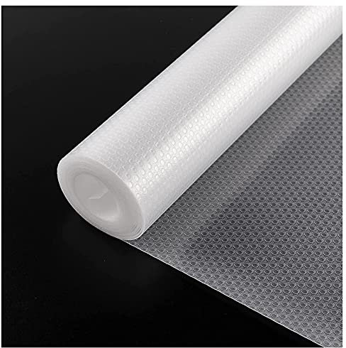 Zindoo Tapis Fond de Tiroir Antiderapant Transparent Protection Tiroir Cuisine EVA Non-adhésif La Découpe Personnalisable Antibacterien Étanches pour Tiroir Frigo Placard Etagere L'évier 30x300CM