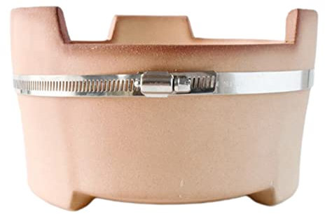 Happyyami Red Clay Charcoal Stove Outdoor Home Heating Stove Cooking Tea Stove Roasting Oven Cooking Coffee Ceramic Insulated Chassis 21cm