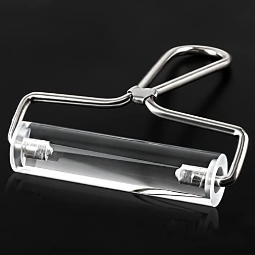 Acrylic Roller, Ideal for Anti Skid Tape Construction Tools, Clay Rolling Pin and Stamping Tools (Clear, 10CM)