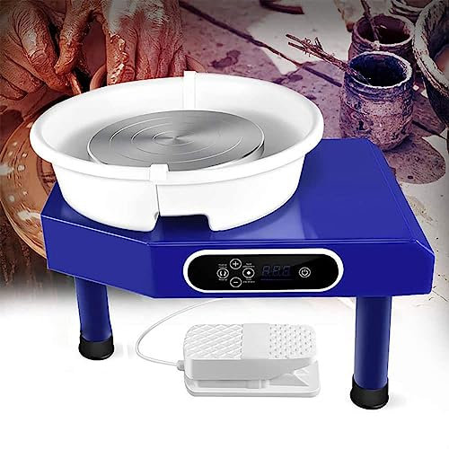 Generic Machine de formage de poterie 350 W avec pédale et écran tactile LCD – Idéal pour les débutants – Roue de potier électrique robuste pour la maison, l'école et le studio