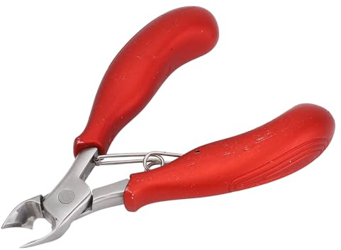 Pinza para Cutículas Afilada de Acero Inoxidable, Agarre Ergonómico, Cortador de Recorte Preciso con Cubierta Protectora, Cortador de Cutículas, Pinza para Cutículas de Uñas para