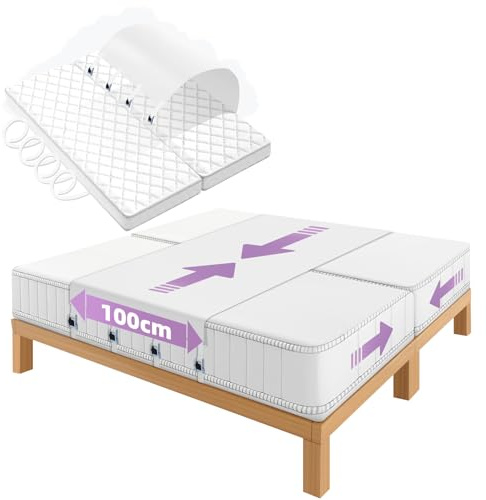 Amor puente para colchones de 140 – 240 cm de ancho, 4 correas y hebillas de metal robustas para fijación, en lugar de cuña de colchón, conector para colchones parejas y familias | Liebesbrücke
