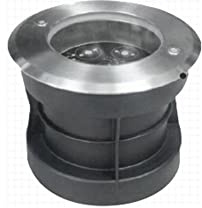 Faretti LED da Incasso semplici in Acciaio Inossidabile, Impermeabili, in Vetro temperato, per Prato, Cortile, Illuminazione da Incasso a Terra, luci da Terra per ingegneria, attacchi 3W5W