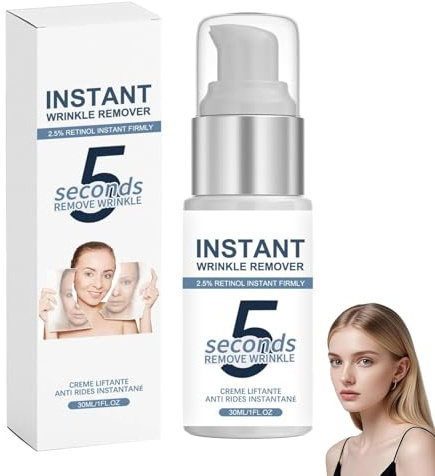 5 Second Instant Anti Wrinkle Lifting Cream, Instant Face Lift Tightening Creams, Wrinkle Filler for Fine Lines, Wrinkle Remover Cream, Anti-Ageing Face Serum for Sagging Skin (1PC, 30ml)