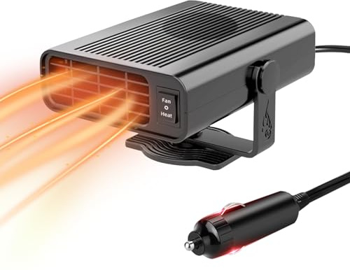 Qidoe 200W Autoheizung 12v Car Heater: Auto Heizung Tragbar akku kfz Heizlüfter, Zigarettenanzünder 12 Volt Standheizung Scheibenheizung Sitzheizung mit Ventilator für Wohnmobil PKW Camping LKW 12 v