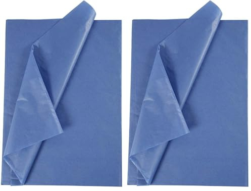 Creativ Papier de soie, bleu, Taille unique (Lot de 2)