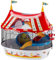 Ferplast Hamsterkäfig, Circus Fun Nagerkäfig, Kleintierkäfig, Hamsterzubehör inklusive, 50 x 34 x h 43 cm.