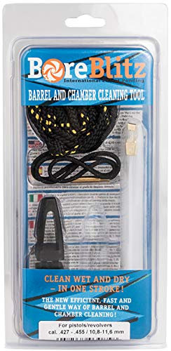 Boreblitz Laufreinigungsschnur, Kaliber .44 & .45, Pistole & Kurzwaffen, zum Reinigen & entölen, waschbar, reißfest, mit Handgriff