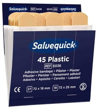 Salvequick Instant Plaster Insert 45 Plastic Ref 6036